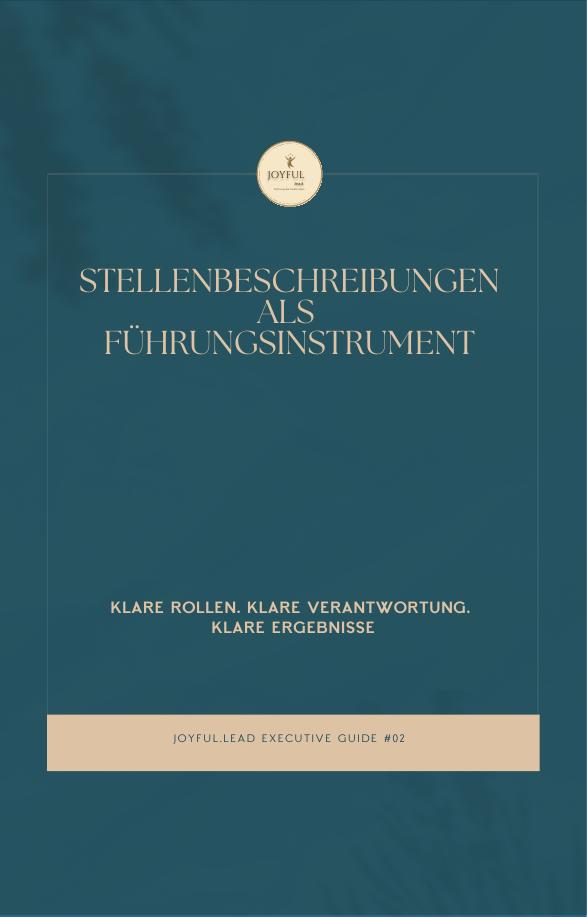 Titelseite des Executive Guide 02 Stellenbeschreibungen als Führungsinstrument